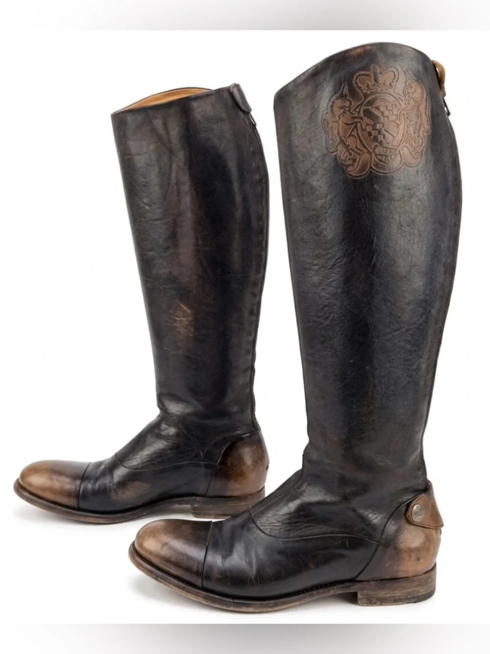 Alberto Fasciani Leather Riding Boots Sz 38.5 (US 8)